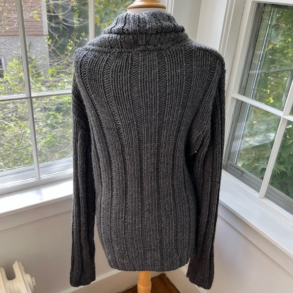 H&M mens cozy chunky cable shawl neck sweater - Picture 6 of 9